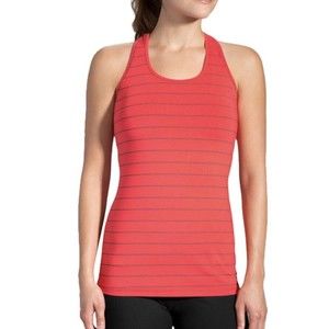 Brooks Womens Tank Top Running Striped Racerback Activewear Workout Size XS